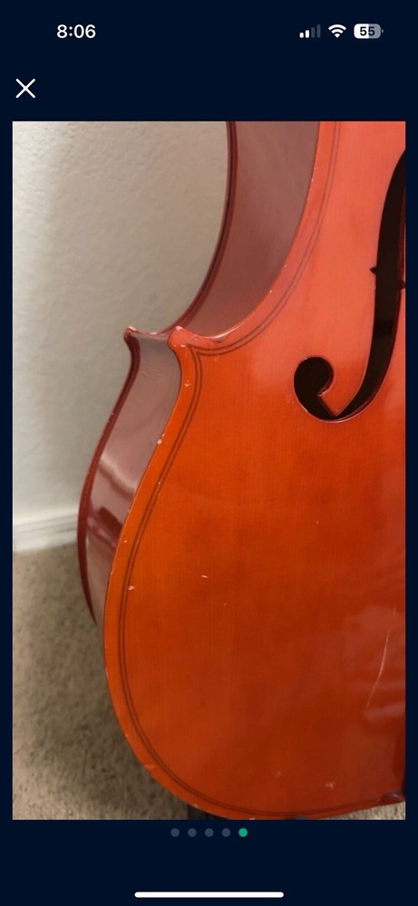 3/4 Cello With Bow And Case