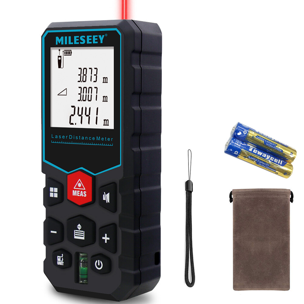 Mileseey Laser Distance Meter Range Finder Measure 330FT/229Ft/165Ft s6 d5