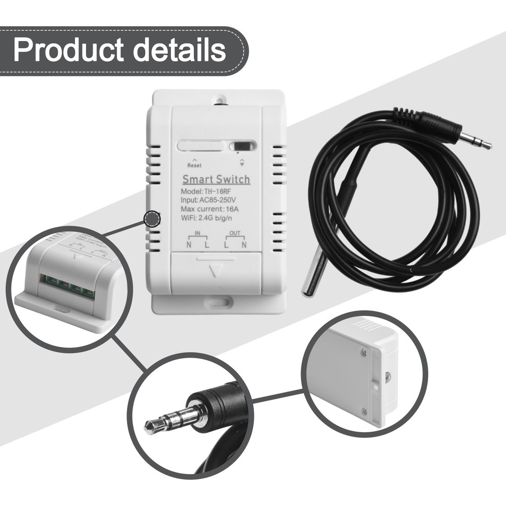 High Quality Temperature Sensor Smart Switch Wireless With Probe 3000W