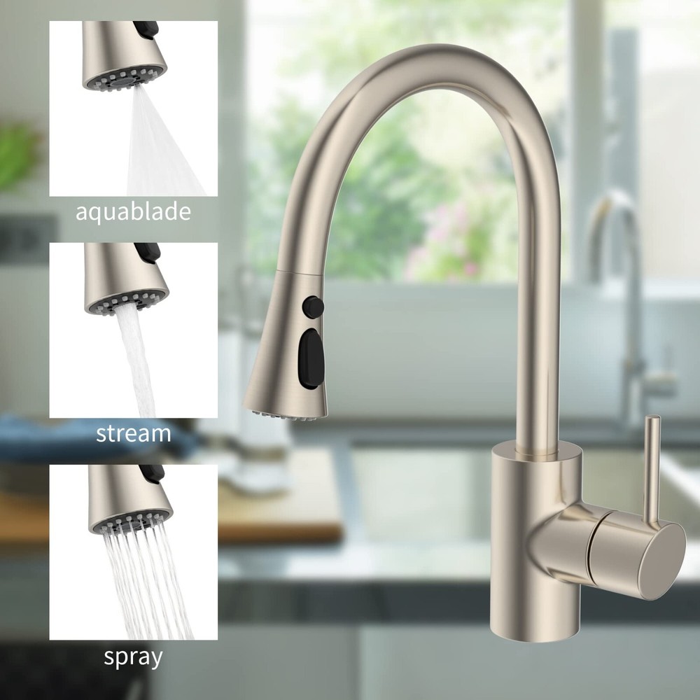 3 Modes Faucet Head Sink Sprayer,Pull Down Kitchen Faucet Head Replacement