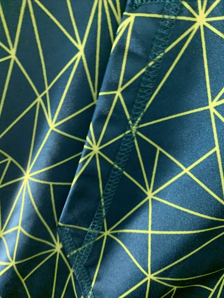 Xersion Boys Full Zip Jacket Spider Web Pattern Size L 14/16 Blue Green
