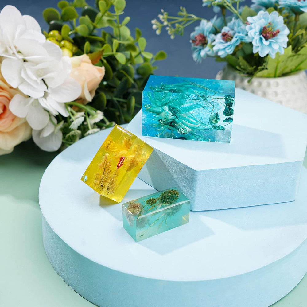Gartful Rectangle Resin Molds, 6PCS Cube Silicone Molds, Resin Epoxy Casting Mol