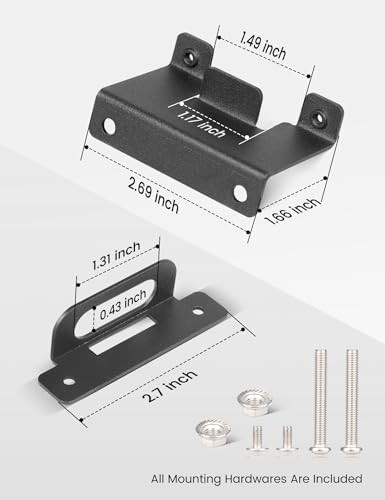 Vehicle-Side 4 Way Flat Trailer Wiring Harness Mounting Bracket, Rust-Proof