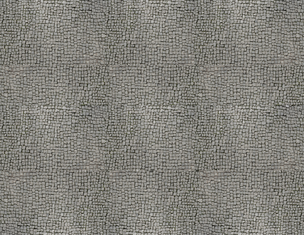 Z Scale Gray Cobblestone Model Train Scenery Sheets Five Seamless 6"x6" Stickers