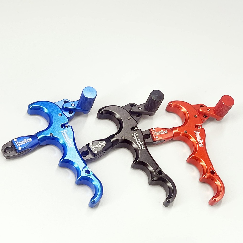 Bow Release for Compound Bow,4-Finger 360° Rotate Caliper Thumb Release Arche...