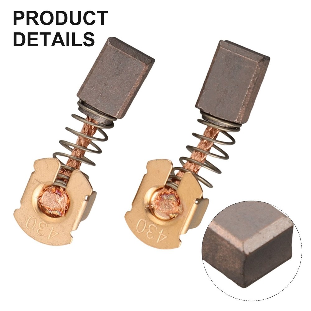 2 Pcs Carbon Brushes Replacement For Angle Grinder CB-430 BGA450 BGA452