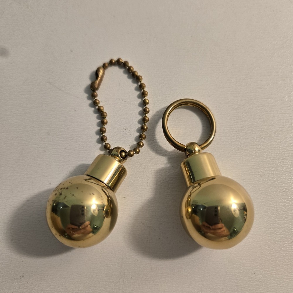 2pc 1-inch Solid Brass Ball for Ceiling Fan  Lamp or Lighting
