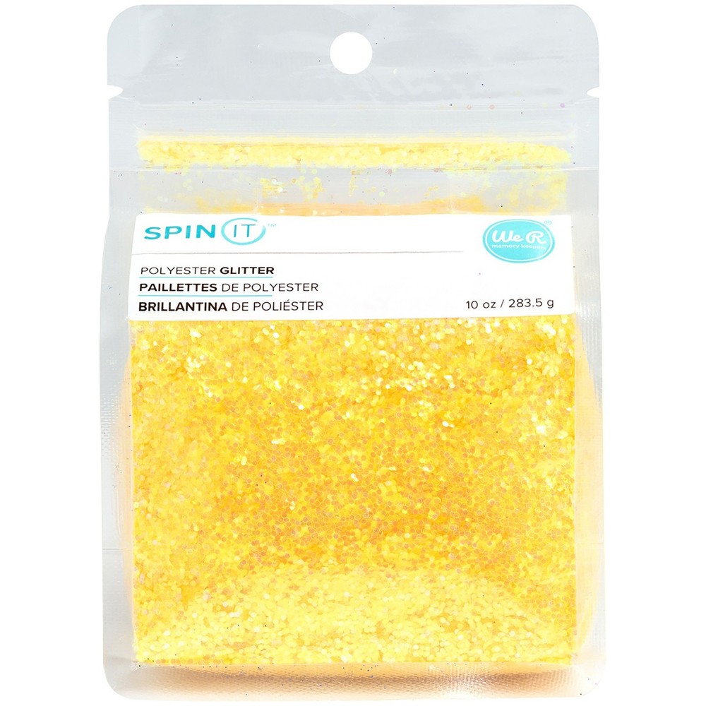 We R Spin It Chunky Glitter 10oz-Yellow