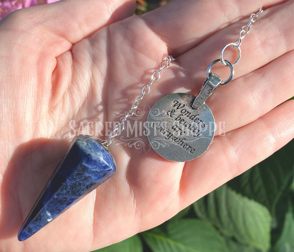 Sodalite Stargazers Pendulum Divination, Decision Making, Finding Items Dowsing