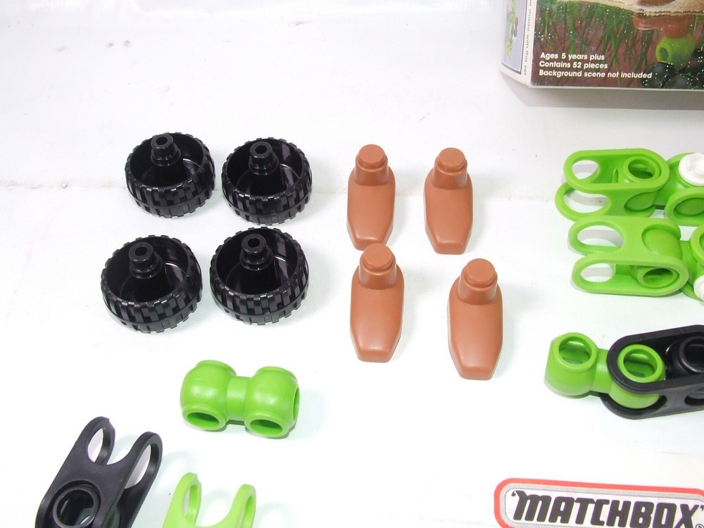 Matchbox Linkits Green Beast Boxed Rotating Link System Complete & Extras 1980s