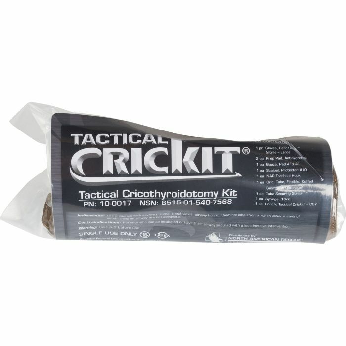North American Rescue Tactical CricKit w/ 500 Denier Fold Out Pouch