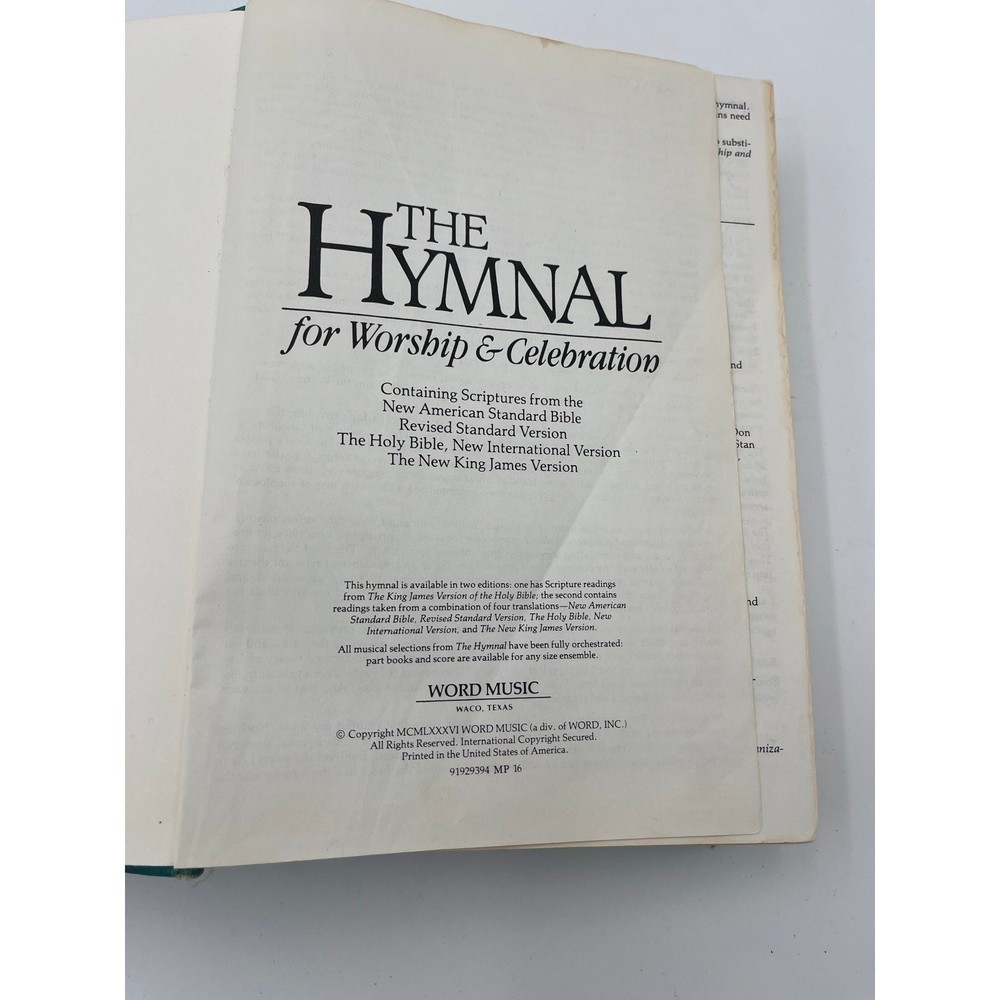 2 Vintage Hymnals