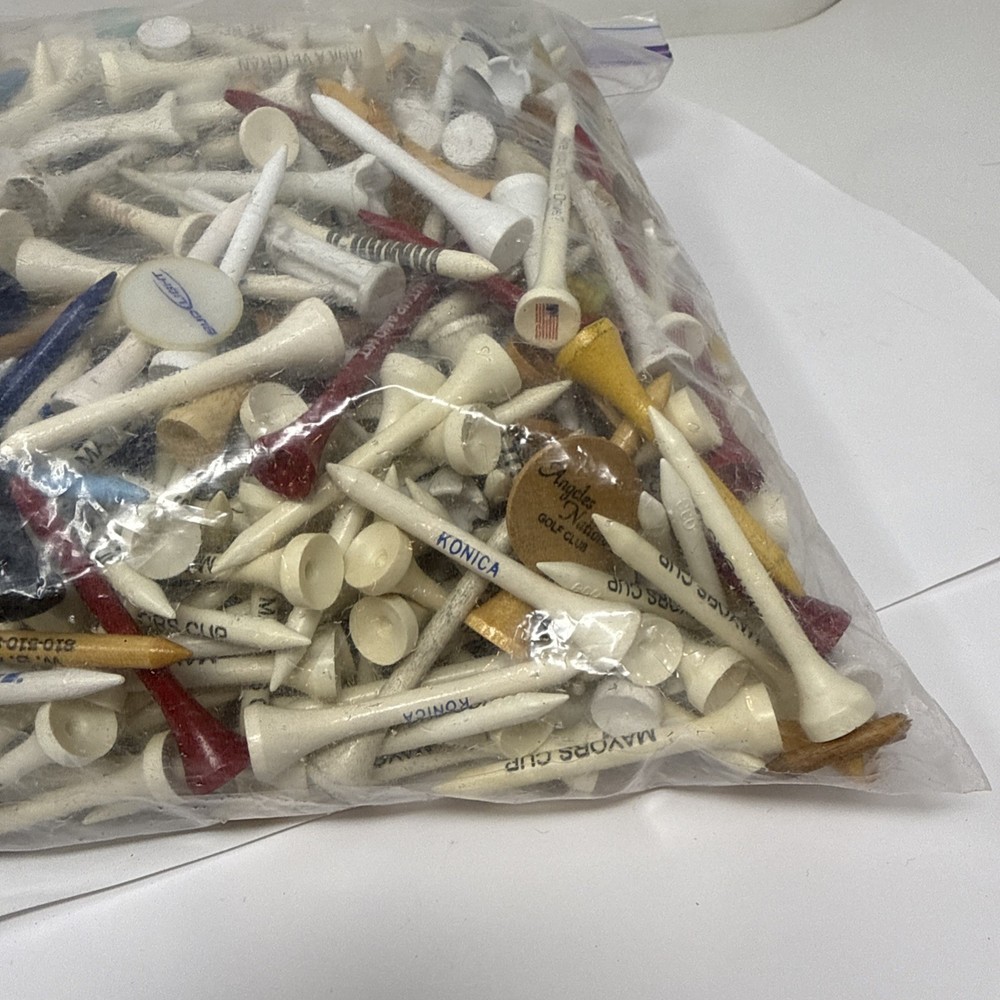 2 LB Bulk Mixed Golf Tees Lot – Assorted Colors & Sizes