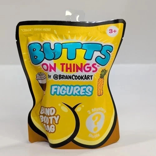 Butts On Things Blind Booty Bag 2 Mystery Figures Included Sealed Random Colors