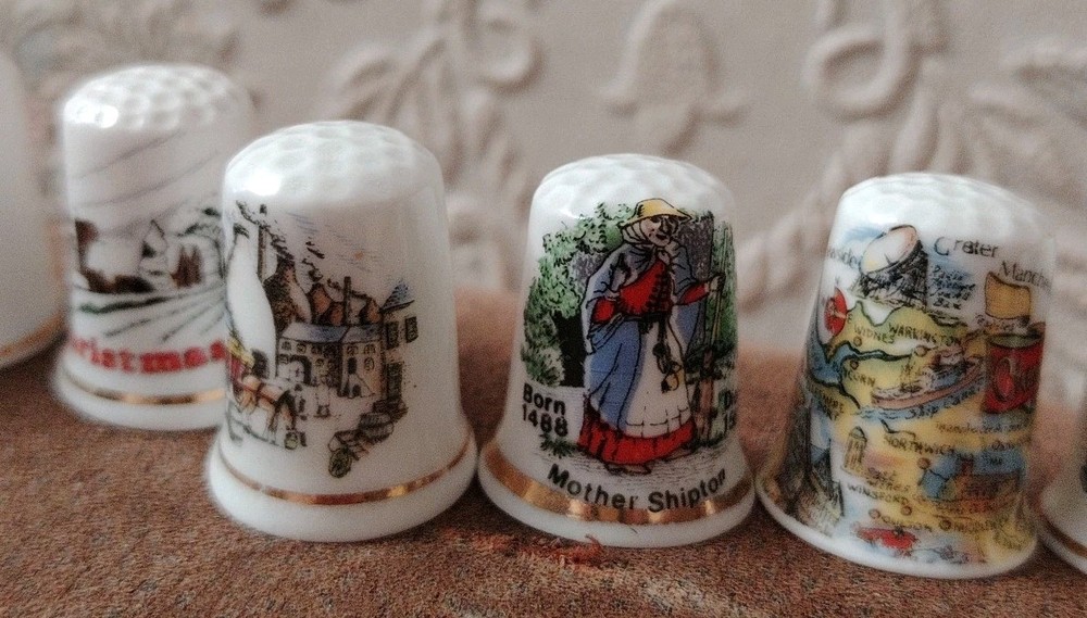 22 Assorted Birchcroft China Thimbles
