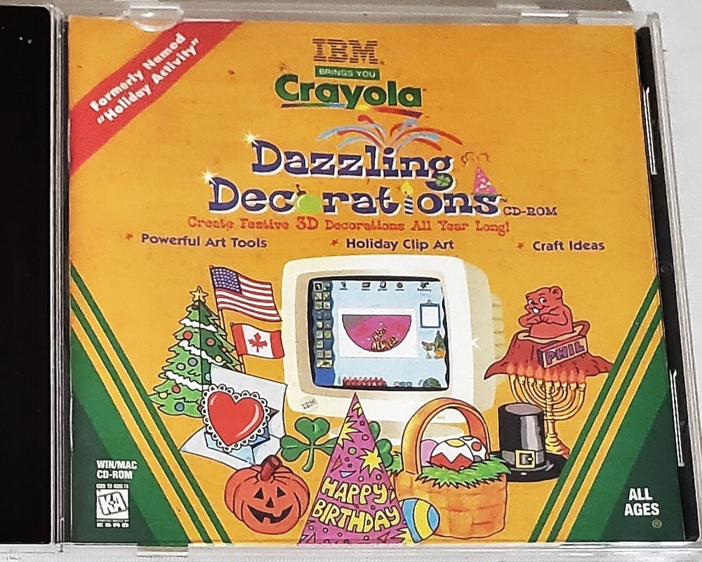 IBM's Crayola: Dazzling Creations for (Win/Mac CD-ROM)  PC