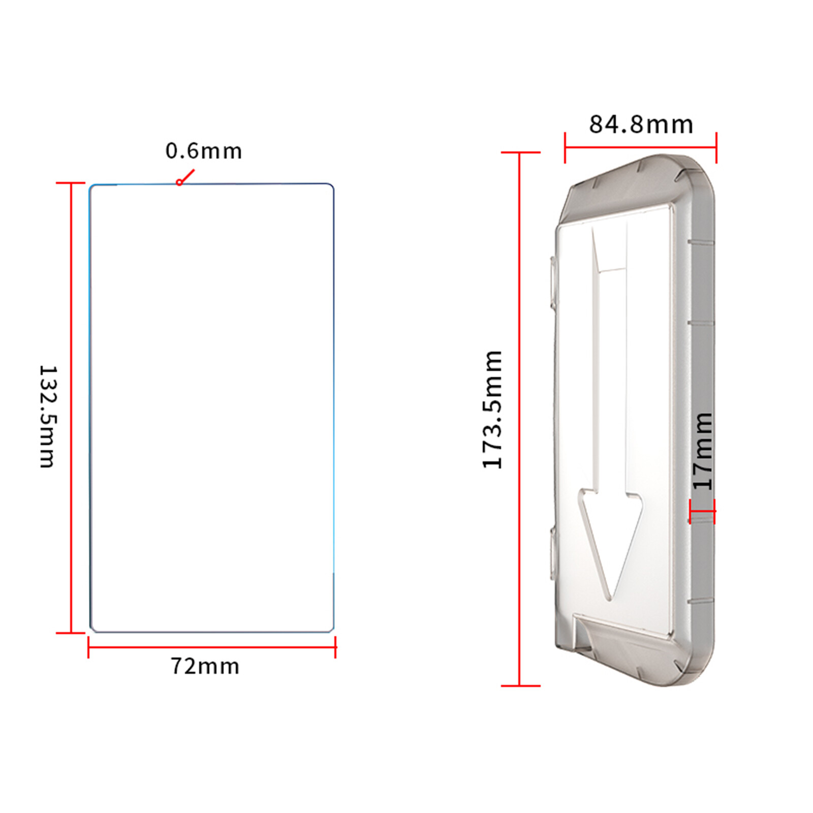 Screen Protector Film Dust-Free Tempered Glass for DJI RC RC2
