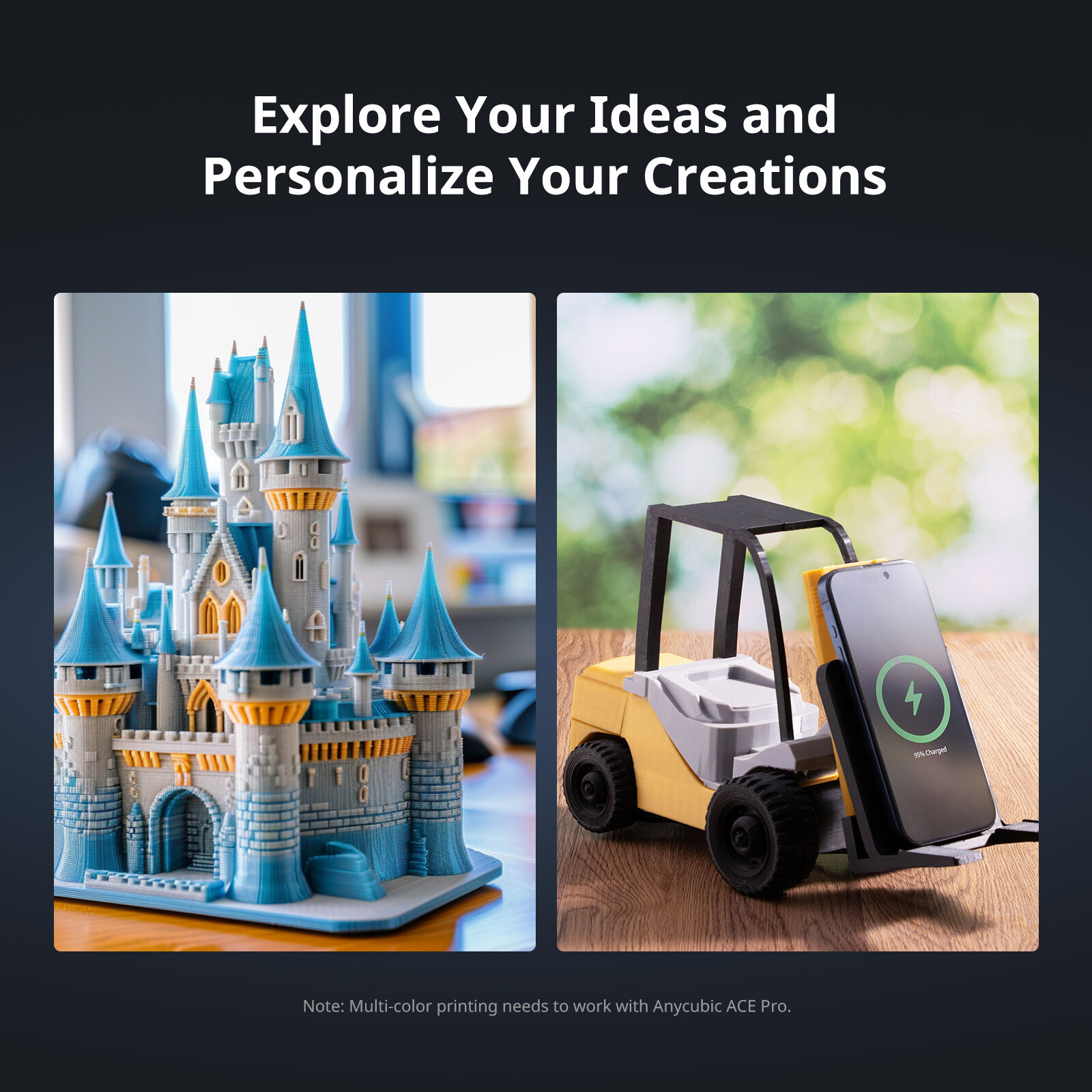 【Refurbished】ANYCUBIC Kobra 3 FDM 3D Printer 600mm/s High Speed without ACE Pro