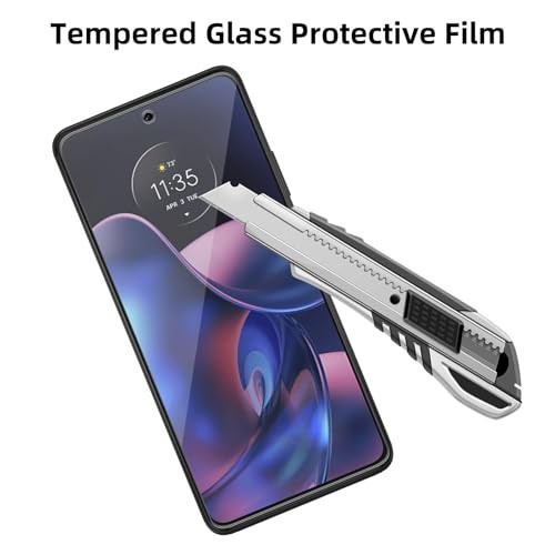 4 Pack Glass Screen Protector Compatible for Motorola Edge (2022) / XT2205