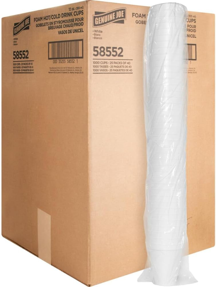 Hot/Cold 12Oz Foam Cups (Pack of 1000)