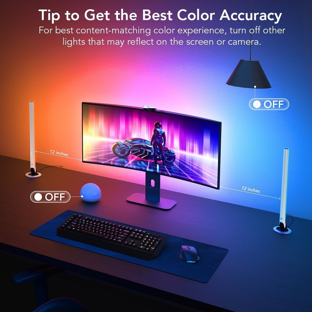 Govee LED Gaming Lights with Light Bar and Camera