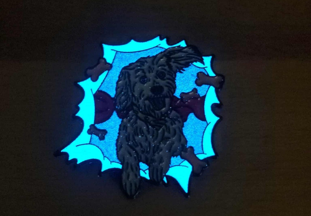Krypto Enamel Pin Glow in the Dark