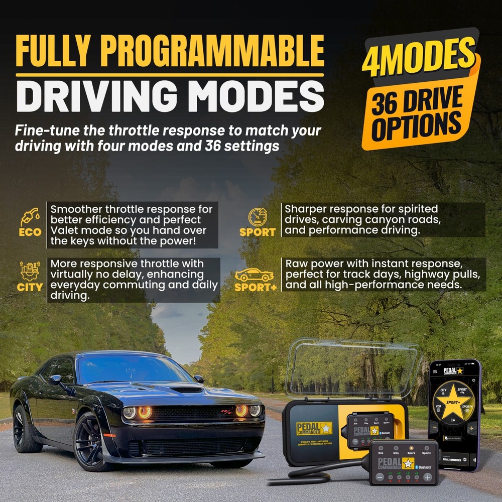 PEDAL COMMANDER Throttle Response Assist for Dodge Challenger 2008-2023