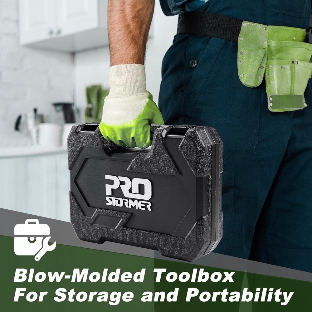 Tool Kit 93 Piece Basic Household Repair Set Green