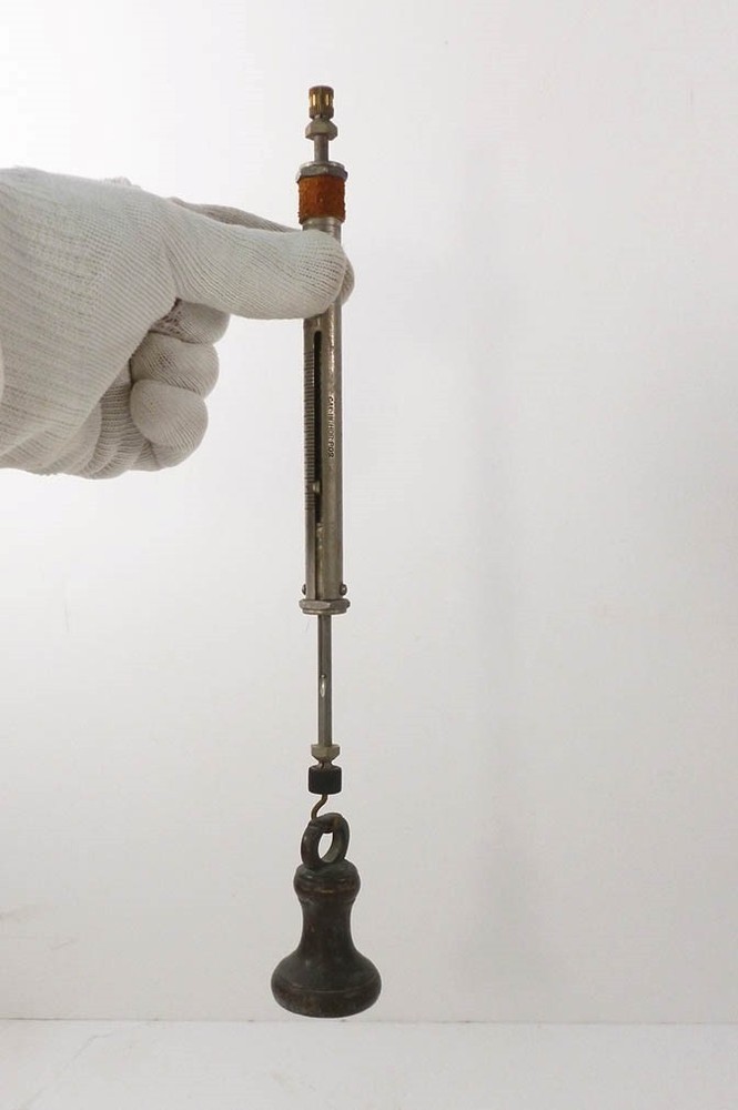 SPRING SCALE 200 gram capacity RARE TYPE in CUSTOM LEATHER SHEATH different 79C