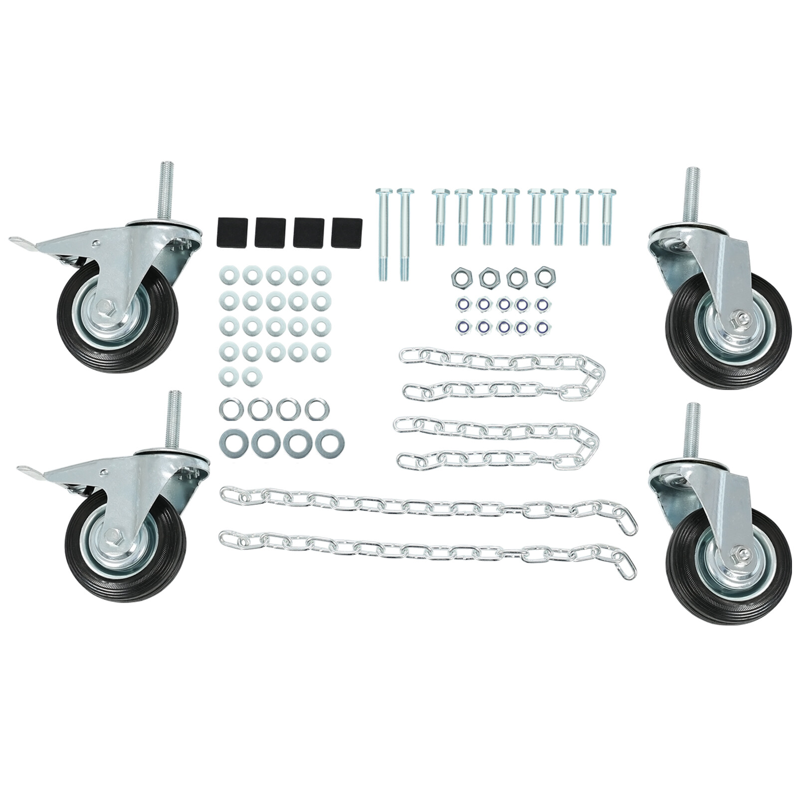 Folding Truck Bed Roller Dolly Pickup Fold Truck Bed Cart w/Caster Wheels 1000lb