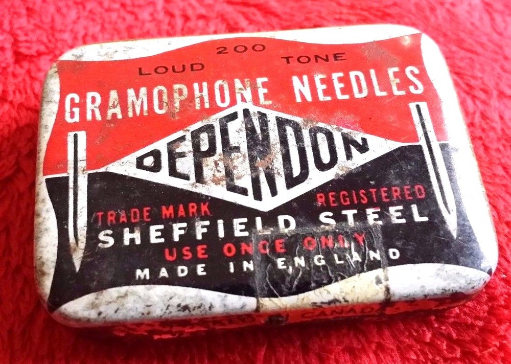 PG052 - DEPENDON (ENGLAND) EMPTY 11/16 Gramophone Tips Tin Box