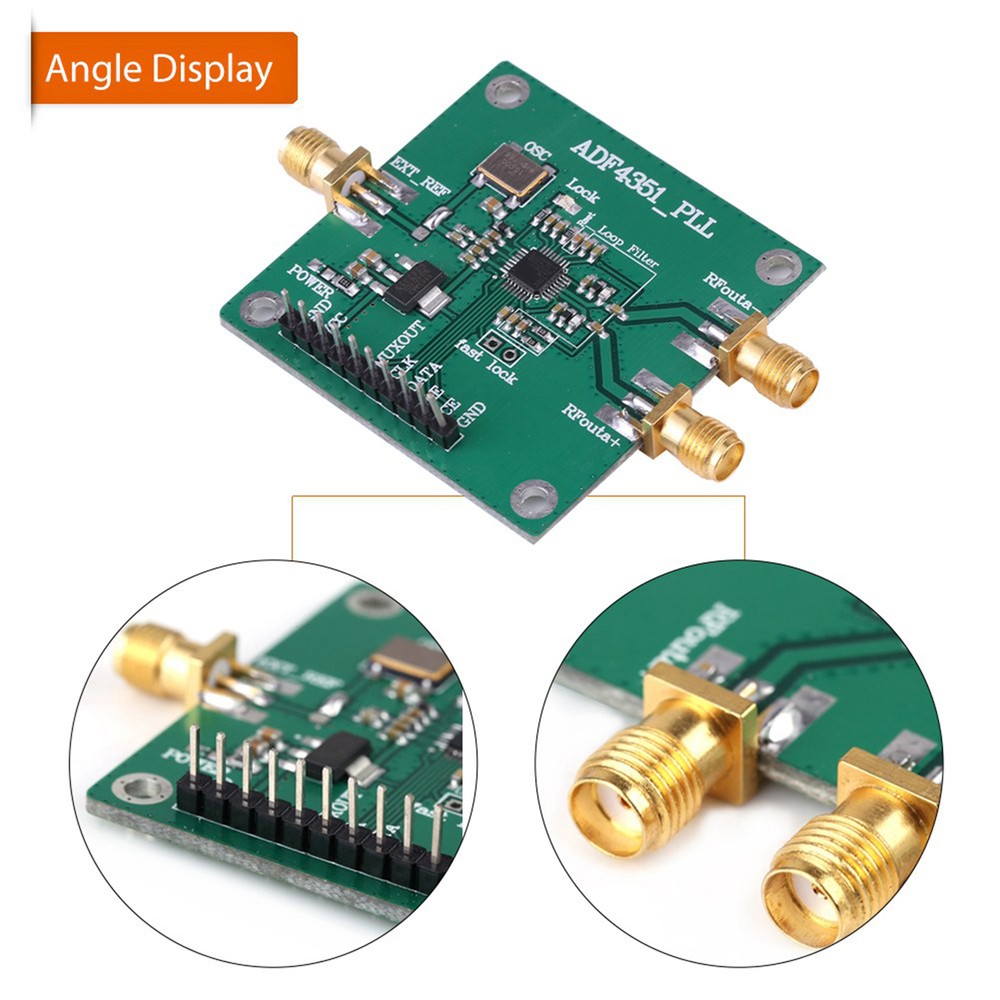 ADF4351 35M-4.4GHz RF Source Sweep Frequency Generator 4-9V (5VDC)