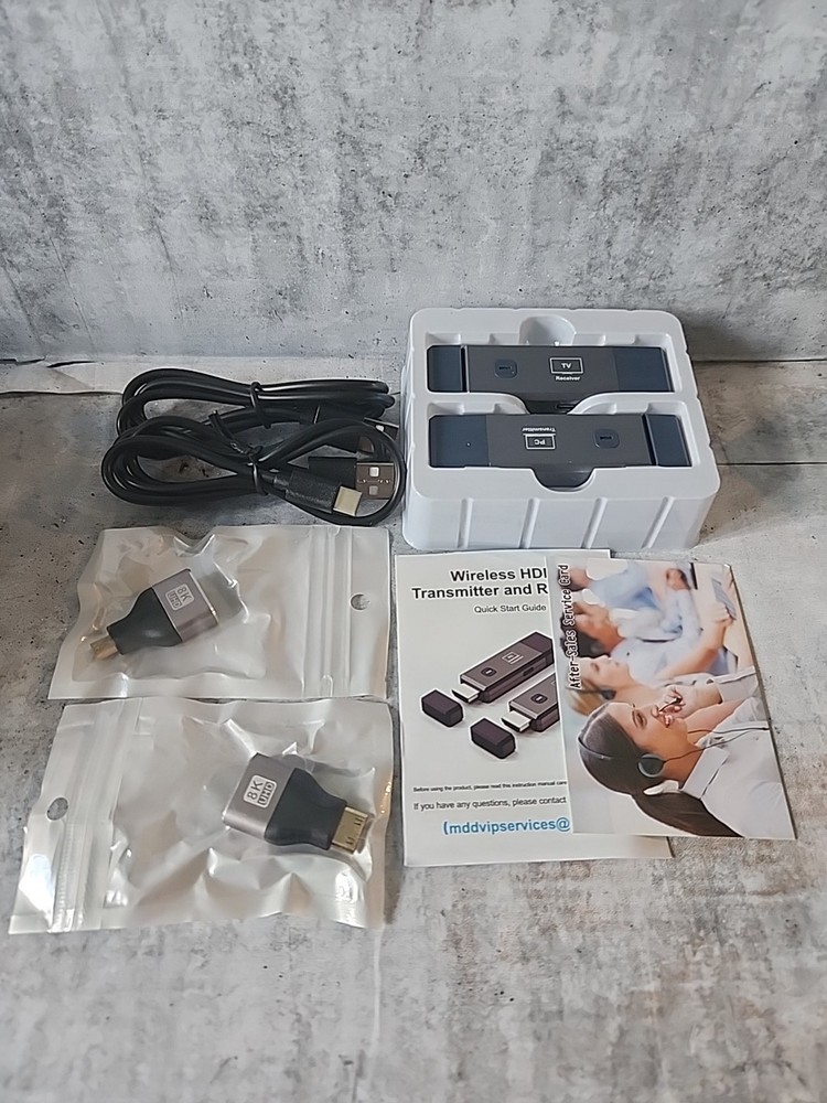 Wireless HDMI Transmitter and Receiver, 165ft/50m Wireless HDMI for 4K Decoding