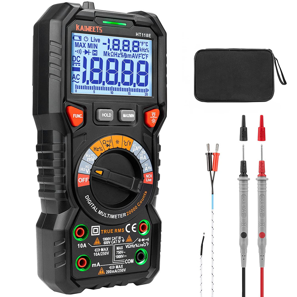 HT118E Digital Multimeter TRMS 20000 Counts with Higher Resolution Auto-Ranging