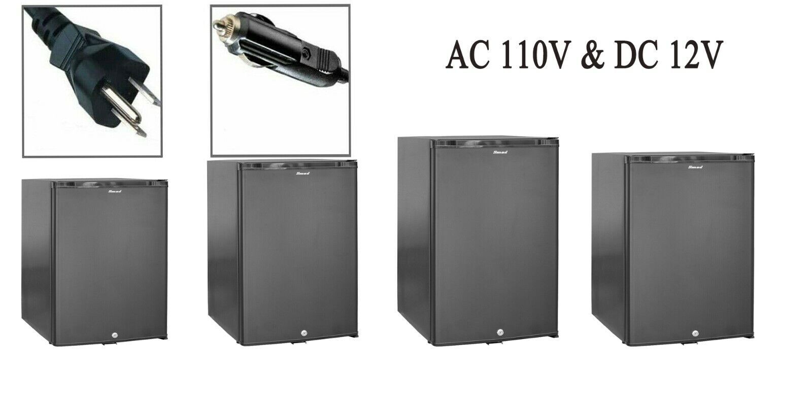 12V / 110V Portable Refrigerator Silent Truck Travel RV AC/DC Fridge Quiet