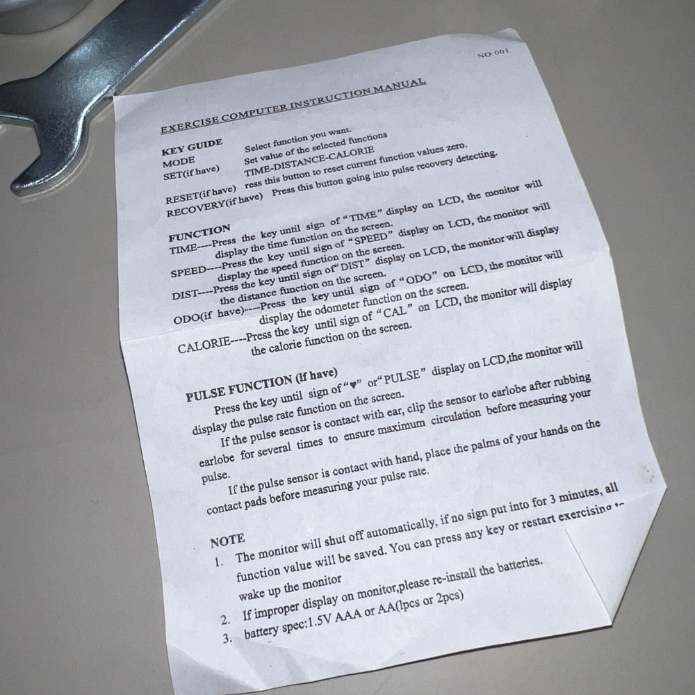 Progear Exercise Computer