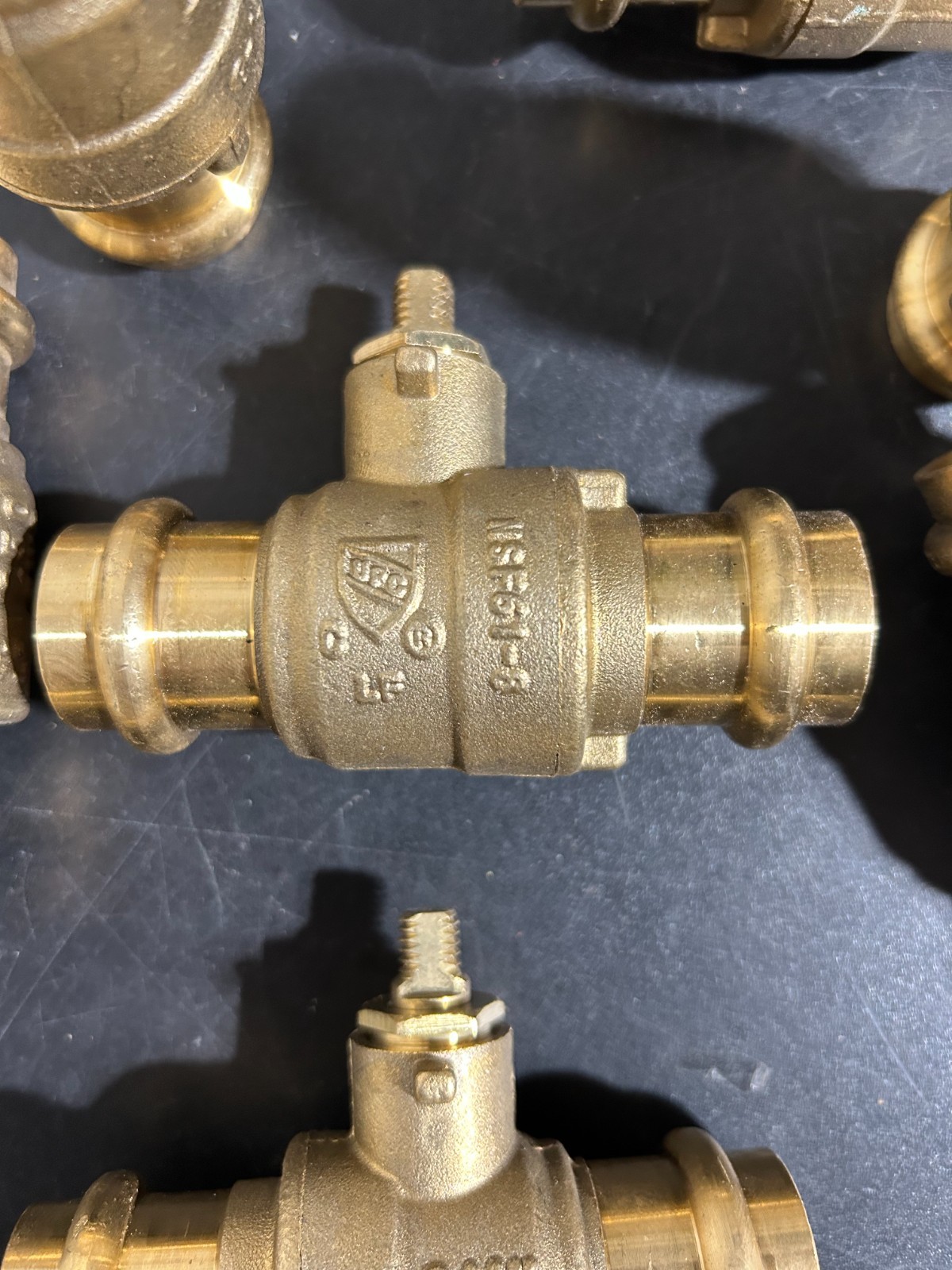 7 - PROPRESS JOMAR PRO PRESS 3/4" FULL PORT BALL VALVES *missing handles*