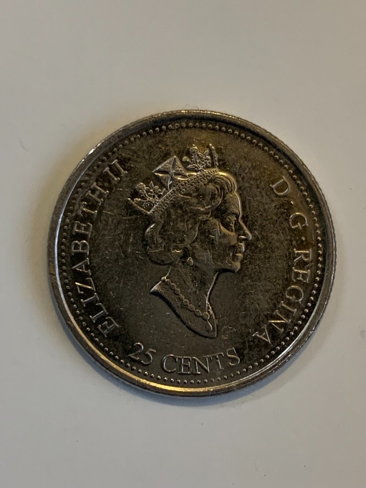 1999 Canada one pound quarter coin