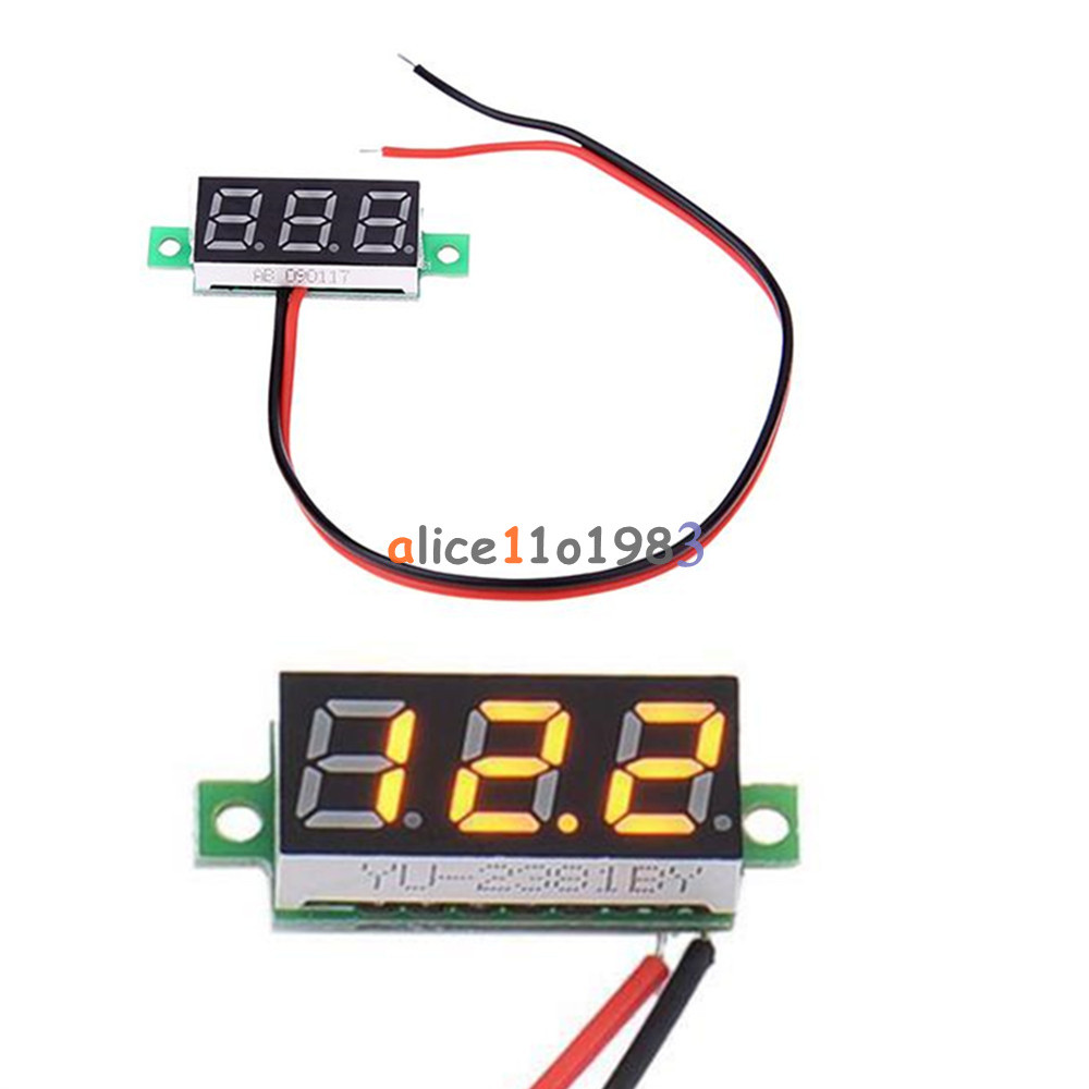 2/3 Wire 0.28" LED Display Digital Voltmeter Gauge Voltage Detector Panel Meter