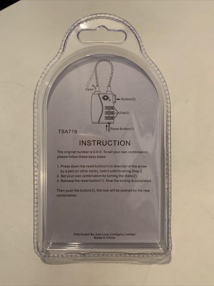 TSA Travel Combination Lock