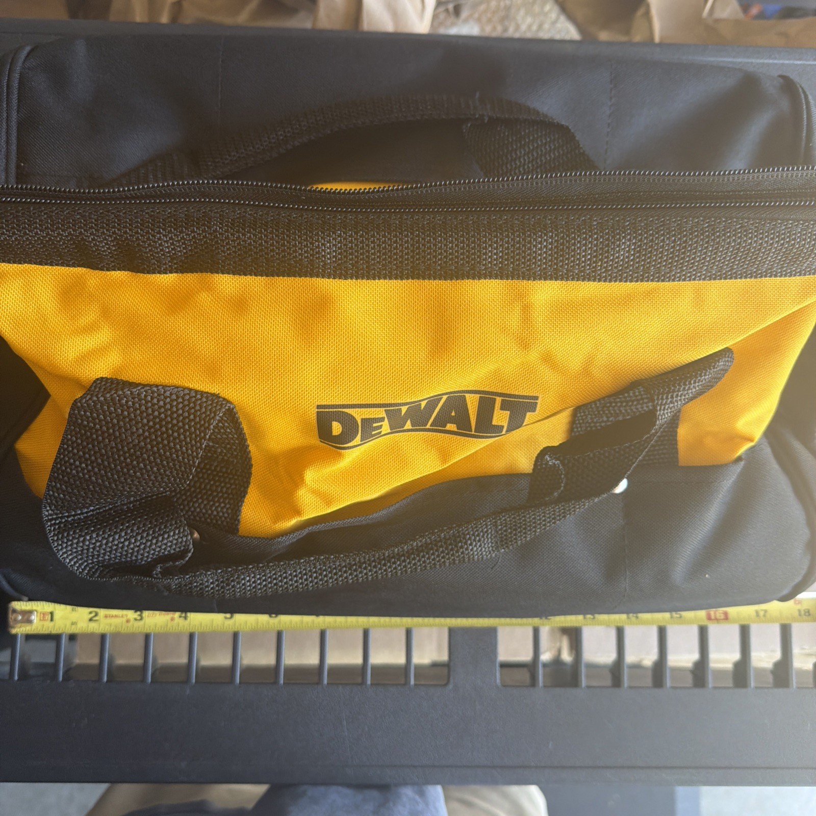 Brand New Dewalt 18" X 12” X 10” Large Heavy Duty Contractor Tool Bag W/ Runners