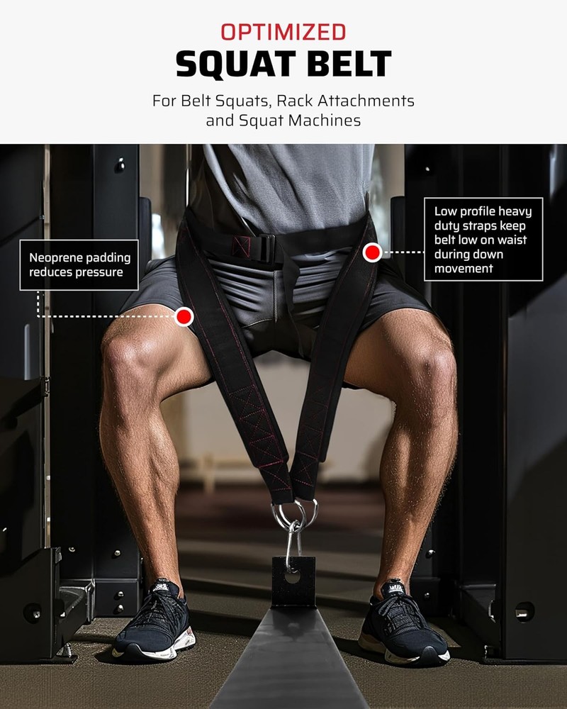 Belt Squat and Extension Strap Full Body Workout Bundle