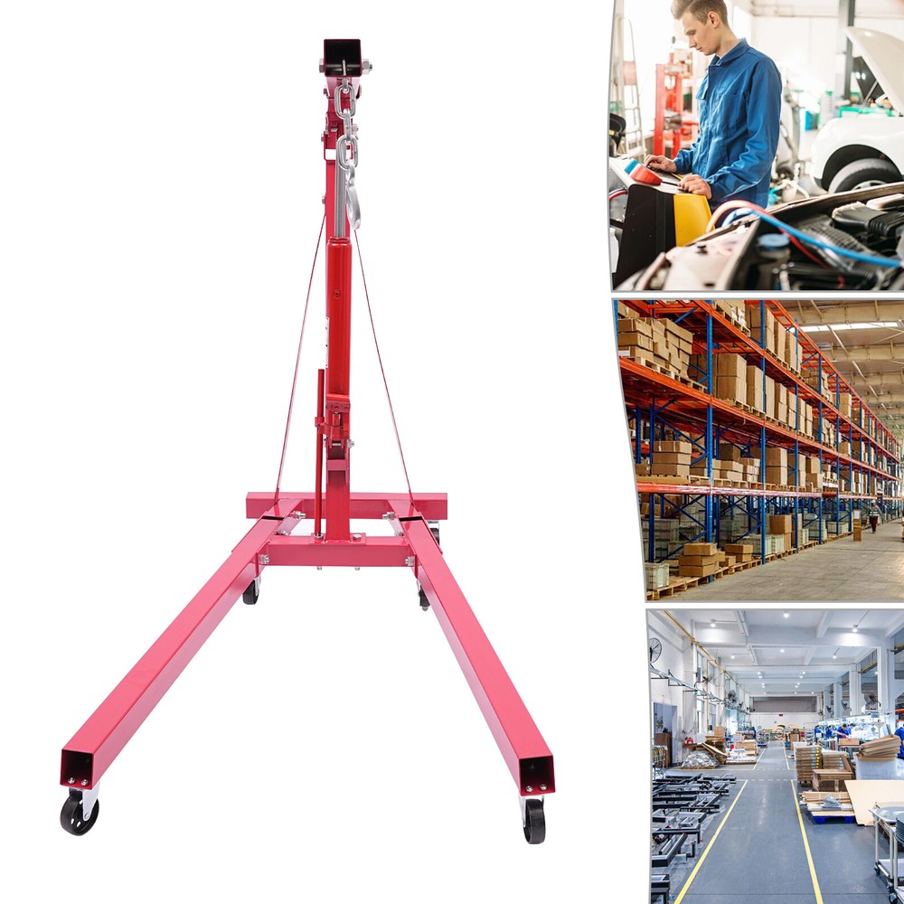 2 Ton/4400LBS Engine Hoist Folding Engine Crane Crane Lifter With Balancer