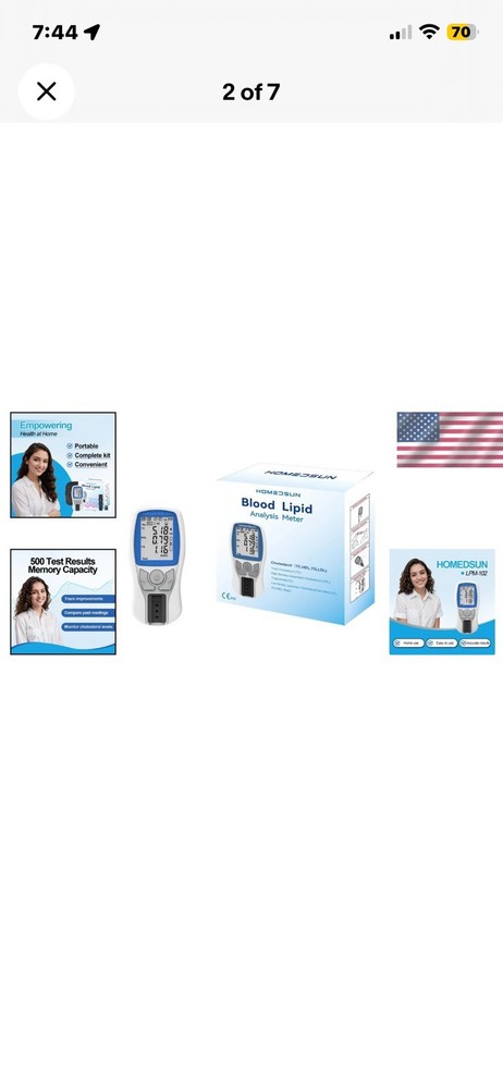 Portable Cholesterol Testing Kit - Easy Home Use