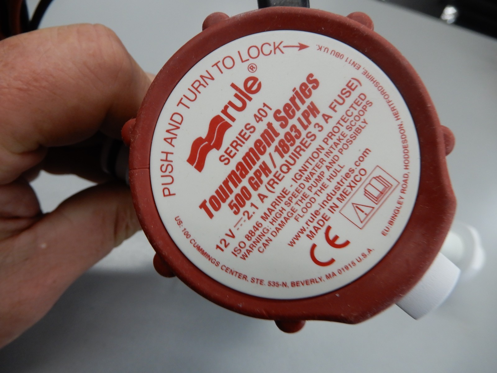 Skeeter boats 500GPH RULE AERATOR PUMP ASSEMBLY REPLACEMENT FOR 25DR 91160220