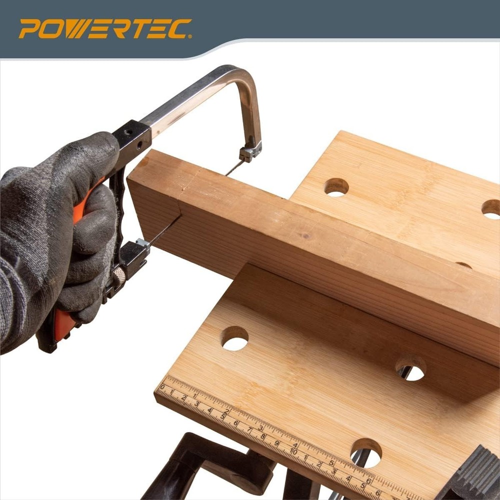 Portable Bamboo Workbench with Adjustable Vise: Perfect for Woodworking Projects