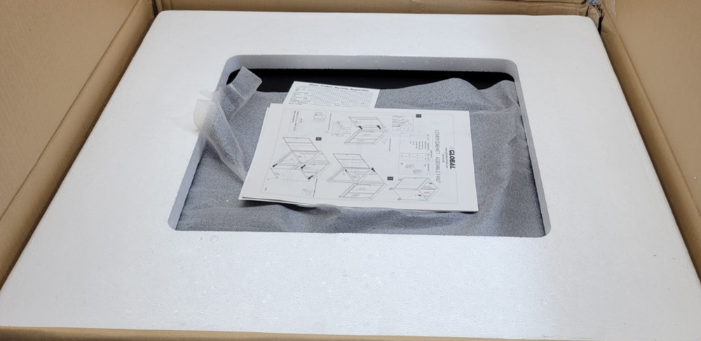 NEW - Global Ind. Mobile Security Computer Cabinet Lower Compartment 607295BK