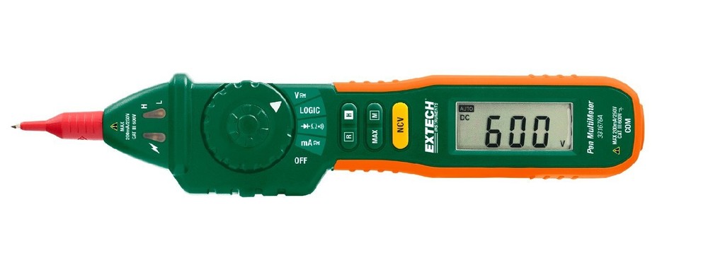 381676A 9 Function Pen Multimeter + NCV Auto/Manual Ranging Pen Multimeter wi...