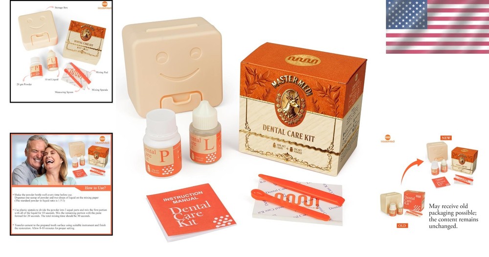 Comprehensive Dental Care Kit for Instant Tooth Repairs - Self-Curing Solution