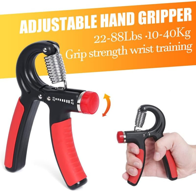 Grip Strength Trainer Kit 7PCS Adjustable Hand Gripper Finger Exerciser Set